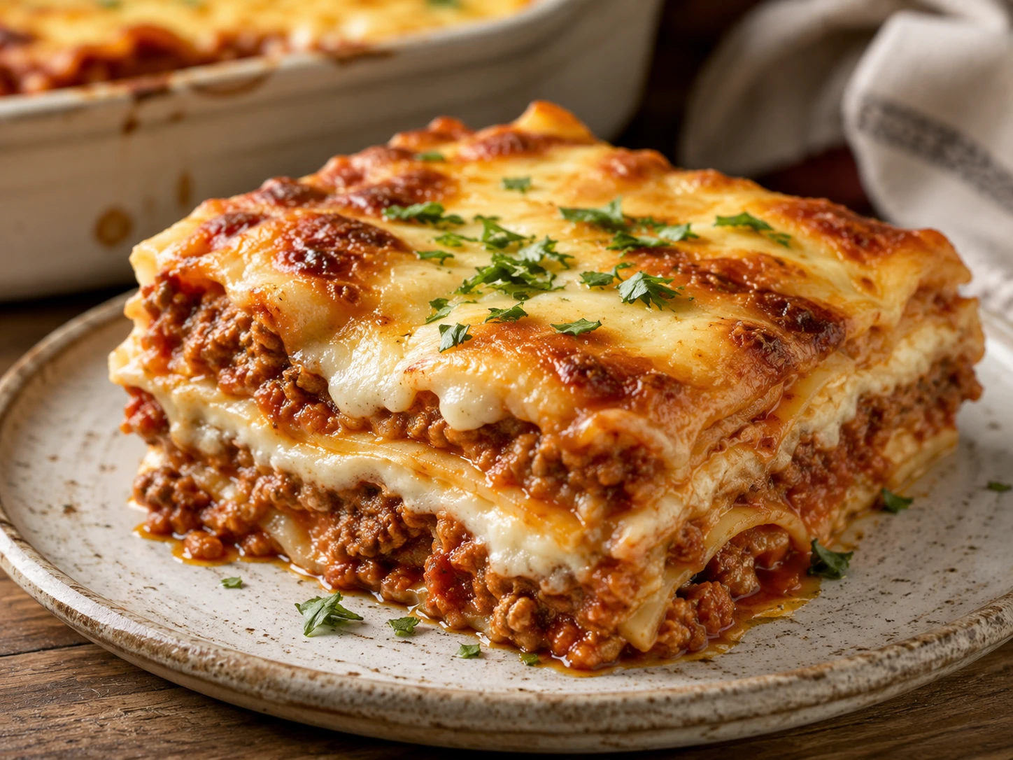 Lasagne med kjøttsaus og béchamel