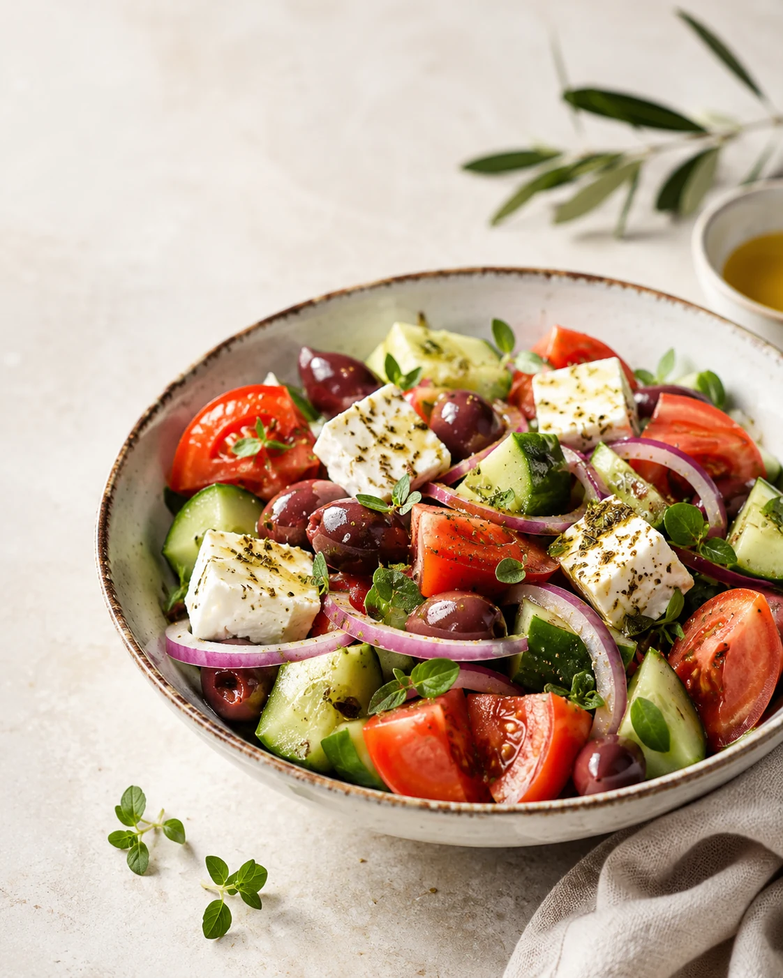 Gresk salat med feta og oliven